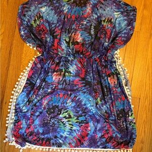 Swimsuit cover with tassels. Sz L/XL